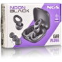 NGS Tapones de oído Noon Black con reducción de ruido